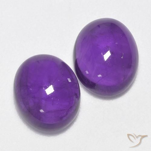 5.63 ct natürliche Mittel-helles Violett Amethyst-Edelsteine, Oval, Transparent