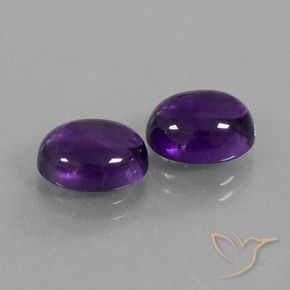 6.00 ct natürliche Mittelviolett Amethyst-Edelsteine, Oval, Transparent