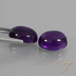 6.00 ct natürliche Mittelviolett Amethyst-Edelsteine, Oval, Transparent
