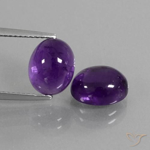 6.21ctw Natürlicher Mittelviolett Amethyst, Oval, Transparent