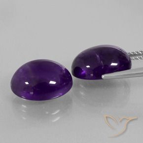 10.41 ct natürliche dunkelviolett Amethyst-Edelsteine, Oval, Transparent