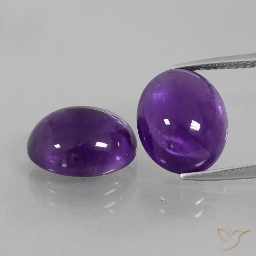 9.92ctw Natürlicher Mittelviolett Amethyst, Oval, Transparent