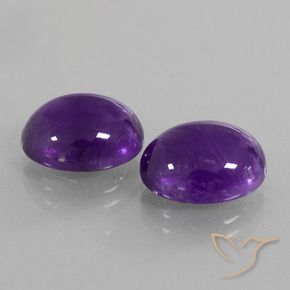 9.92 ct natürliche Mittelviolett Amethyst-Edelsteine, Oval, Transparent