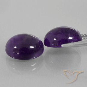 11.17 ct natürliche dunkelviolett Amethyst-Edelsteine, Oval, Transparent