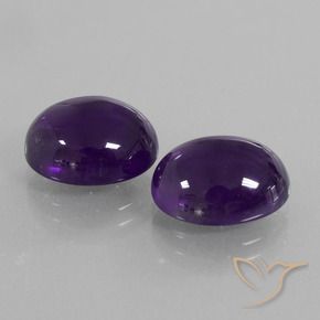 10.16 ct natürliche dunkelviolett Amethyst-Edelsteine, Oval, Transparent