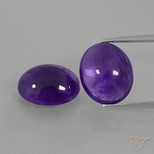 8.46ctw Natürlicher Mittelviolett Amethyst, Oval, Transparent
