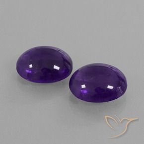 8.46 ct natürliche Mittelviolett Amethyst-Edelsteine, Oval, Transparent