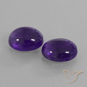 9.73 ct natürliche dunkelviolett Amethyst-Edelsteine, Oval, Transparent