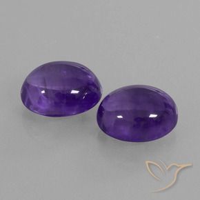 10.22 ct natürliche dunkelviolett Amethyst-Edelsteine, Oval, Transparent