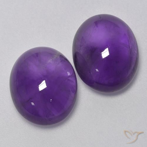 9.17 ct natürliche Mittelviolett Amethyst-Edelsteine, Oval, Transparent