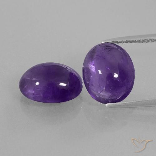 8.64ctw Natürlicher tiefviolett Amethyst, Oval, Transparent