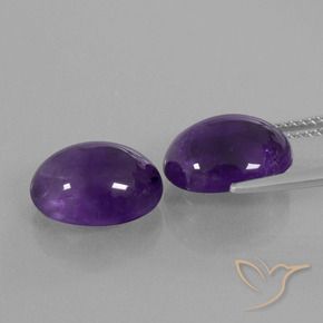 8.64 ct natürliche tiefviolett Amethyst-Edelsteine, Oval, Transparent