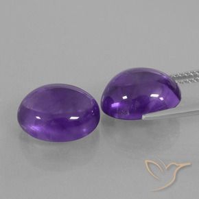10.12 ct natürliche Mittelviolett Amethyst-Edelsteine, Oval, Transparent