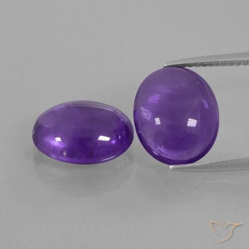 8.18ctw Natürlicher Mittelviolett Amethyst, Oval, Transparent