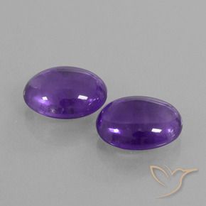 8.18 ct natürliche Mittelviolett Amethyst-Edelsteine, Oval, Transparent