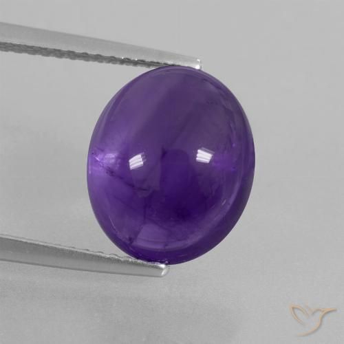9,17 ctw natürlicher Mittelviolett Amethyst, Oval Schliff, Transparent