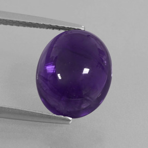 9,17 ctw natürlicher Dunkelviolett Amethyst, Oval Schliff, Transparent