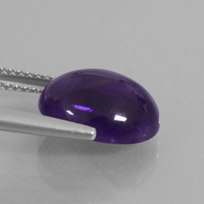 9,17 ctw natürlicher Dunkelviolett Amethyst, Oval Schliff, Transparent