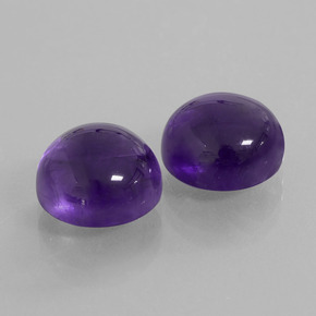 8,92 ct natürliche Dunkelviolett Amethyst-Edelsteine, Rund Schliff, Transparent