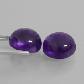 8,92 ct natürliche Dunkelviolett Amethyst-Edelsteine, Rund Schliff, Transparent