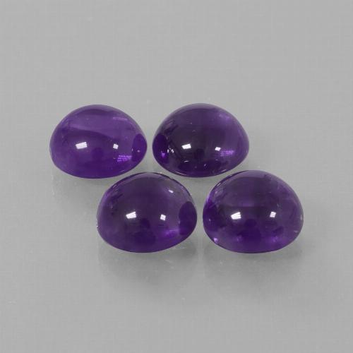 10.71 ct natürliche Mittelviolett Amethyst-Edelsteine, Rund Schliff, Transparent
