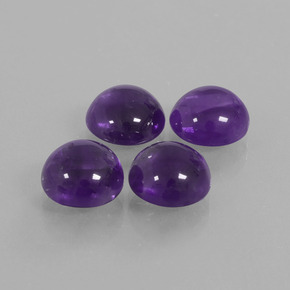 10.71 ct natürliche Mittelviolett Amethyst-Edelsteine, Rund Schliff, Transparent
