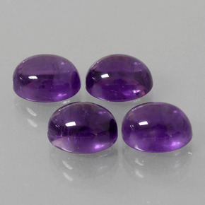 9.84 ct natürliche Mittelviolett Amethyst-Edelsteine, Oval Schliff, Transparent