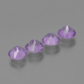  ct natürliche Violett Amethyst-Edelsteine, Rund Schliff, VS