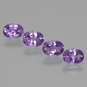 2.78 ct natürliche Violet Amethyst-Edelsteine, Oval Schliff, VS