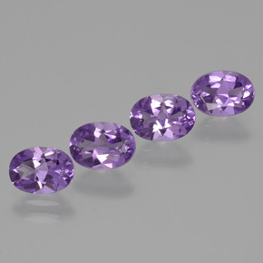 2.78 ct natürliche Violet Amethyst-Edelsteine, Oval Schliff, VS