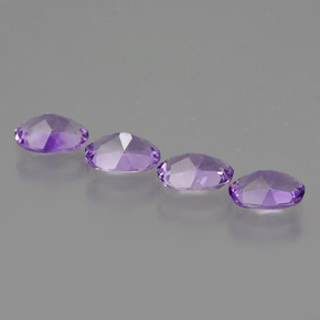 2.70 ct natürliche Violet Amethyst-Edelsteine, Oval Schliff, VS