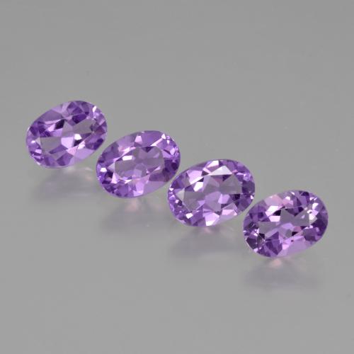 2.75 ct natürliche Intensives Violett Amethyst-Edelsteine, Oval Schliff, VS
