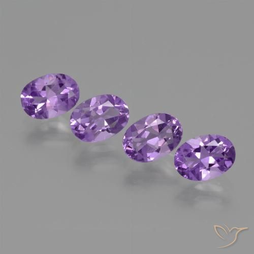 2.95ctw Natürlicher Lebhaftes Violett Amethyst, Oval, VS