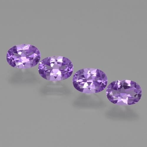 2,75 ct natürliche violetter Amethyst-Edelsteine, Oval Schliff, VS