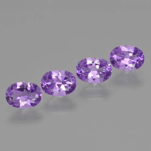 2,75 ct natürliche violetter Amethyst-Edelsteine, Oval Schliff, VS