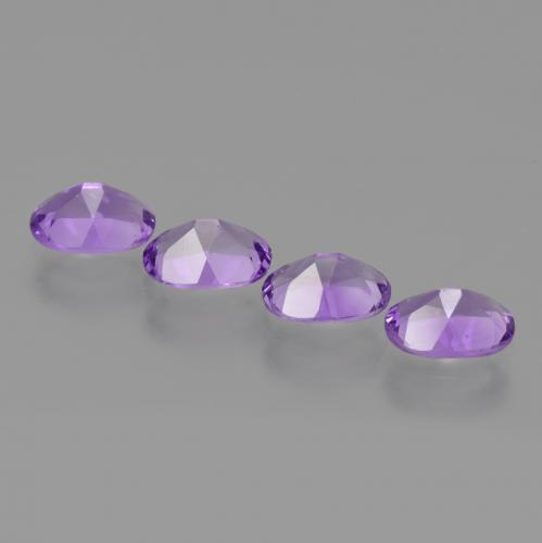 2,75 ct natürliche violetter Amethyst-Edelsteine, Oval Schliff, VS