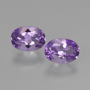 1.40 ct natürliche Violet Amethyst-Edelsteine, Oval Schliff, VVS-VS