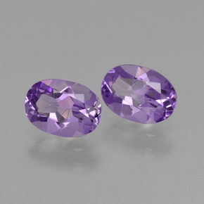 1.40 ct natürliche Violet Amethyst-Edelsteine, Oval Schliff, VVS-VS
