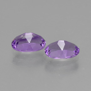 1.40 ct natürliche Violet Amethyst-Edelsteine, Oval Schliff, VVS-VS