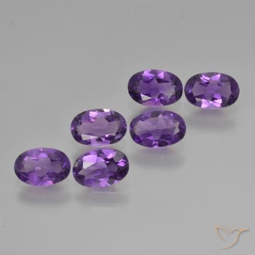 2.23ctw Natürlicher Intensives Violett Amethyst, Oval, VVS-VS