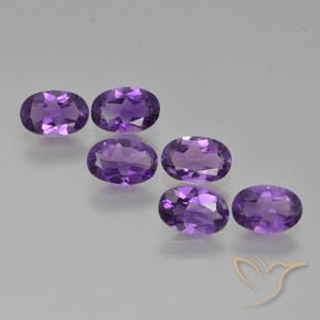 2.23 ct natürliche Intensives Violett Amethyst-Edelsteine, Oval, VVS-VS