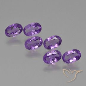 2.39 ct natürliche Mittelviolett Amethyst-Edelsteine, Oval, VVS-VS
