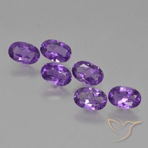 2.43 ct natürliche Intensives Violett Amethyst-Edelsteine, Oval, VVS-VS