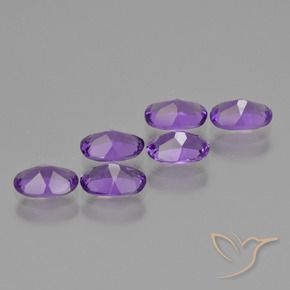 2.43 ct natürliche Intensives Violett Amethyst-Edelsteine, Oval, VVS-VS