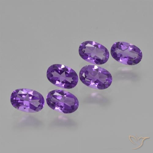 2.43ctw Natürlicher Mittelviolett Amethyst, Oval, VVS-VS