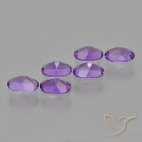 2.43 ct natürliche Mittelviolett Amethyst-Edelsteine, Oval, VVS-VS