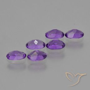 2.48 ct natürliche Lebhaftes Violett Amethyst-Edelsteine, Oval, VVS-VS