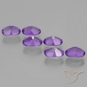 2.51 ct natürliche Intensives Violett Amethyst-Edelsteine, Oval, VVS-VS