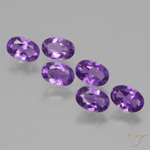 2.36ctw Natürlicher Lebhaftes Violett Amethyst, Oval, VVS-VS