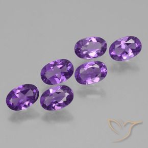 2.36 ct natürliche Lebhaftes Violett Amethyst-Edelsteine, Oval, VVS-VS